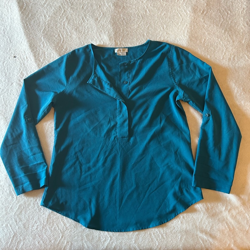 Van Heusen Teal Women's Top size M